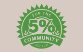Five percent for the community